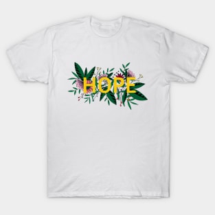 Hope flower design T-Shirt